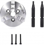 K01-100B Manuelles selbstzentrierendes Drehfutter, 2 Zoll, 100 mm, Dreibacken-Drehfutter aus geh&auml;rtetem Stahl for CNC-Holzdrehmaschinen