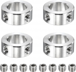 hankimise kaart Roostevabast terasest v&otilde;llikraed, 17mm ID, 28mm OD, 12mm paksus, Double Hole Shaft Locking Collars for Gear Assembly, Machine Tools, 4