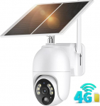 PESAIR 4G LTE Solar Surveillance Camera with SIM Card for Outdoor, 2K HD IP Camera, Wireless with Solar Panel, Colorful Night Vision and PIR Detection, Waterproof IP66