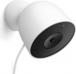 Google Nest Cam (Outdoor Wired 2. p&otilde;lvkond) - 2K videoga turvakaamera - t&ouml;&ouml;tab koos Google Home'iga - Snow