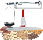 311g/0.01g Mechanical Lab Scale 4 Rulers Beam Scale with Magnetic Damping Device and 15cm Pallet Analytical Weight Set No Battery Required for Ingredients Spices
