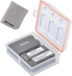 Batmax 2 Pack EN-EL3E EN-EL3 aku koos aku hoiukoti ja m&auml;lukaardi &uuml;mbrisega, mis &uuml;hildub Nikon D30 D50 D70 D70s D80 D90 D100 D200 D300 D300S D700 D900 digikaameraga