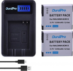 DuraPro 2 pakki 1250mAh DMW-BCM13 aku + LCD USB laadija Panasonic Lumix ZS40 TZ60 ZS45 TZ57 ZS50 TZ70 ZS27 TZ37 TZ41 kaameratele