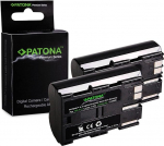 PATONA 2 x Premium BP-511 aku 1600 mAh asendusaku, mis &uuml;hildub Canon PowerShot G1 G2 G3 G5 G6 Pro 90 90is Pro1 EOS 5D 10D 20D 20D 20Da 30D 40D 50D 300D 300V D60 akupaketiga BP511 BP 511