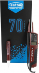 Testboy Profi III Duo Jubi Box koos Testboy 10'ga (t&auml;pne voltmeetri funktsioon ja k&otilde;rge ohutustase - CAT IV 1000 V, &uuml;he k&auml;ega t&ouml;&ouml;tamine, kahepooluseline p&ouml;&ouml;rlev v&auml;ljatesti, &uuml;hepooluseline faasiotsing)