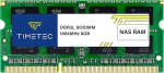 Timetec DDR3-1866L Synology mitte-ECC puhverdamata SODIMM DDR3L 1866MHz PC3L-14900 1.35V CL13 Dual Rank 2Rx8 m&auml;lu RAM (Synology 1866MHz 8GB)