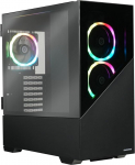 ENERMAX K8 ATX Mid Tower Gaming PC korpus Karastatud klaas + 3 x ARGB PWM 12cm ventilaatorid - USB3.2 Gen1 ja USB3.2 Type C ECA-EK8-BB-ARGB