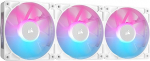 CORSAIR iCUE LINK RX120 RGB 120 mm PWM ventilaator koos iCUE LINK s&uuml;steemikeskusega - magnetkuppel laager - 3 tk - valge