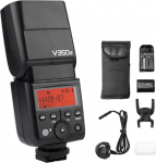 Godox v350s kompaktne 2.4G juhtmevaba Speedlite Master/Slave kaamera v&auml;lk TTL 1/8000s HSS sisseehitatud 2000mAh Li-ion aku Sony A77II/a7rii/A7R/A58/A99/ilce6000l/A77II/RX10/A9 jaoks.