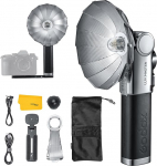 GODOX Lux Master Retro kaamera v&auml;lk, 2.4G HSS TTL Vintage v&auml;lk, puuteekraaniga juhtimine, S1/S2 optiline juhtimine, sisseehitatud aku, Type-C laadimine, &uuml;hildub Canon Nikon Sony Olympus Fuji kaameraga