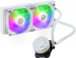 Cooler Master MasterLiquid 240L Core ARGB vesijahutus - protsessori vedelikjahuti kahe kambri Gen S-pumbaga, tipptasemel arvutijahutus 120mm ARGB ventilaatoriga, LGA 1700 ja AM5 kinnitused - valge