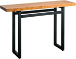 Konsolentische aus Glas, schmale Beistelltische f&uuml;r Wohnzimmer und Eingangsbereich, industrieller Konsolentisch f&uuml;r den Eingangsbereich, hoch 80 cm (31,4 Zoll), schmaler Sofatisch f&uuml;r Wohnzi