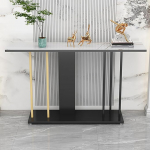 Generisch Industrial Style kitsas konsoollaud esikusse, stiilne metallist raamiga koridorilaud, mitmek&uuml;lgne kohvilaud elutuppa ja fuajeesse (valge, 120x30cm)