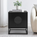 conifferism Must &ouml;&ouml;kapp 2 sahtliga, kaasaegne metallist jalgadega &ouml;&ouml;kapp, soonikuga kohvipoolne laud v&auml;ikestesse ruumidesse, elutuppa