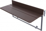 Kokkupandav r&otilde;du ripplaud, r&otilde;du klapplaud, ripplaud 5-kordse reguleeritava k&otilde;rgusega, r&otilde;dulaud terrassile, aeda, alumiiniumprofiiliga laud (80 x 37 cm / 31,5 x 14,6 tolli)