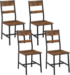 4 s&ouml;&ouml;gitoa tooli, k&ouml;&ouml;gitoolid, elutoa toolid, metallraamiga, ergonoomiline tool, k&ouml;&ouml;ki, elutuppa, r&otilde;dule, industriaalstiilis, maal&auml;hedane pruun, K0029EZS-4