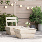 Gartentisch aus impr&auml;gniertem Fichtenholz 60x60 cm, 2 St&uuml;ck Set f&uuml;r den Au&szlig;enbereich, modularer Outdoor Tisch aus Holz, Tisch aus impr&auml;gniertem Fichtenholz f&uuml;r Garten