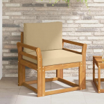 Moderne Outdoor Sofagarnitur aus langlebigem Akazienholz als wetterfeste Gartenm&ouml;belgruppe f&uuml;r eine Moderne Garten Sofagarnitur aus Massivholz Akazie und Polyester