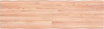vidaXL lauaplaat, puidust lauaplaat, s&ouml;&ouml;gilaud, kohvilaud, t&auml;ispuidust laud, k&auml;sit&ouml;&ouml;na valmistatud servaga, asenduslaua saranate disain, helepruun, 140 x 40 x (2-4) cm, t&ouml;&ouml;deldud t&auml;ispuit