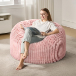 Bean Bag t&auml;iskasvanutele, Suur Bean Bag triibulise pluuskattega, Suur Bean Bag elutuppa, magamistuppa, magamistuppa, &uuml;hiselamusse, kontorisse