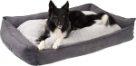 jamaxx-pets PDB2002 PDB2002 Premium ortopeediline m&auml;lu visko vaht pestav p&ouml;&ouml;ratav veekindel padi / koerakorv pehme sametist diivanikangas koerapadi PDB2002 (L) 120 x 90 cm Hall