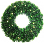 J&otilde;ulup&auml;rg LED-ga, 40-45 cm l&auml;bim&otilde;&otilde;duga, roheline, puldiga, ukse- ja sisekujundus (l&auml;bim&otilde;&otilde;t 40 cm)