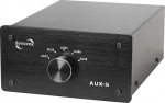 Dynavox AUX-S 5 RCA sisendi laiendusl&uuml;liti metallist korpuses stereo- ja surround-v&otilde;imendi jaoks (must)