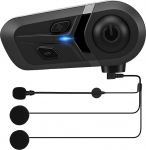 Mootorratta Bluetooth-peakomplekt, mootorratta kiivri peakomplekt koos h&auml;&auml;lassistendiga, kiivri peakomplektide sides&uuml;steem k&auml;ed-vabad helistamiseks, muusikak&otilde;ne juhtimine, HiFi k&otilde;lar, m&uuml;rasummutus, IP67 veekindel