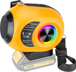 Adisipsoarin Bluetooth k&otilde;lar DEWALT 18V akule, traadita k&otilde;lar HD heliga, TWS paaritus, Bluetooth 5.3 ehitusplatsil Kodupidu v&auml;ljas rannas kingitus (aku ei kuulu komplekti)