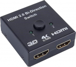 Pipestation HDMI Splitter 4K | HDMI Switch Adapter 1 in 2 Out | Bi-Directional HDMI Switcher | Toetab 4K Ultra HD UHD 3D 1080P HDTV Blu-Ray Player Firestick Xbox Playstation projektorile