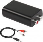 CERRXIAN Ground Loop m&uuml;ra isolaator, 2 RCA m&uuml;rasummutusfiltri eemaldaja, kasutab Jack audiokaablit auto audios&uuml;steemide / kodustereode m&uuml;ratamise k&otilde;rvaldamiseks.