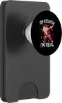 Nat&uuml;rlich Bin ich echt | Lustiger Weihnachtsmann beim Dabbing PopSockets PopWallet f&uuml;r MagSafe