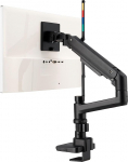 Kensington Premium Heavy Duty Single Monitor Arm, reguleeritav monitori tugi koos gaasivedruga, ergonoomiline PC tugi kontorisse ja kodukontorisse, kuni 49-tolline (20 kg), VESA 75/100/200/300, K58273WW