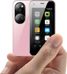 Hipipooo Mini 3G lukustamata telefon, 2,5-tolline Android 6.0 1580 mAh nutitelefon, 1 GB + 8 GB (roosa)