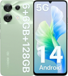 UMIDIGI G9 5G nutitelefon, Android 14 mobiiltelefon ilma lepinguta, 90HZ Octa-Core, 12(6+6) GB + 128GB mobiiltelefon, 6.75 tolli, 50MP, n&auml;o ja s&otilde;rmej&auml;lje avamine Simlock-free mobiiltelefonid, 5000mAh,