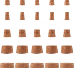 Amosfun Cork Stoppers Pack of 25 Soft Wooden Corks Conical Wooden Corks for Wine Bottles Replacement Corks Erinevad korgid veini &otilde;llepudelite k&auml;sit&ouml;&ouml; 5 Suurused
