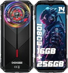 DOOGEE S Punk(2024) V&auml;litingimustes kasutatav mobiiltelefon Android 14, 126 dB k&otilde;lar, 16 GB + 256 GB v&auml;litingimustes kasutatav nutitelefon ilma lepinguta, 10800 mAh/33 W, 6,58-tolline FHD+ ehitusplatsil kasutatav mobiiltelefon, IP68