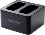 MAXCAM Dual Akku Ladeger&auml;t mit Typ-C USB Kabel f&uuml;r GoPro HERO 13 Black Enduro Akku