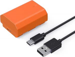 SMALLRIG 2400mAh USB-C aku NP-FZ100 aku Sony A7R V, A7S III, 2.5H t&auml;islaadimine, Sony A7R IV, A7R III, A7 III, A7C, A7C II, A7CR, A6700, FX3, FX30, ZV-E1, ZV-E10 II, oranž - 4969