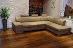 Quattro Meble ehtsast nahast nurgadiivan London II 3 Tonni 275 x 200 cm diivan diivan voodifunktsiooniga, voodikastiga ja peatugedega Pruun ehtne nahk Hermes Mocha nurgadiivan suur v&auml;rvivalikuga