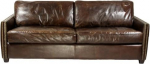 Lounge diivan Rust 3-kohaline Vintage nahast ehtne nahast diivan Vintage Cigar, tumepruun
