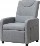 Thanaddo lamamistool, TV-tool, lamamistool lamamisfunktsiooniga, &uuml;ksik lamamistool, 140&deg; reguleeritav seljatugi, ergonoomiline lamamistool kuni 160 kg elutuppa, kodukino, linasest halli v&auml;rvi.