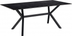 AC Design Furniture Lajla ristk&uuml;likukujuline s&ouml;&ouml;gilaud 6 inimesele, musta v&auml;rvi metallraamiga lauaplaat, keraamilise pinnaga k&ouml;&ouml;gilaud, kuumakindel, kriimustuskindel, laius: 180 x k&otilde;rgus: 74 x s&uuml;gavus: 90 cm.