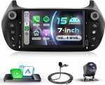 VECHTEL 4G + 64G autoraadio Android 15 Fiat Fiorino/Qubo/Peugeot Bipper/Citroen Nemo jaoks, 7-tolline IPS puuteekraan koos traadita Carplay Android auto GPS Wi-Fi USB/Type-C Bluetooth FM RDS raadio tagurdamine