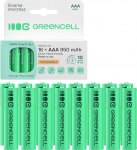 GREEN CELL Akku 950 mAh 1.2V [16 St&uuml;ck] Batterien AAA, AAA Akkus Wiederaufladbar, Sofort Einsatzbereit, Geringe Selbstentladung, Ohne Memory-Effekt, AAA batterien Set