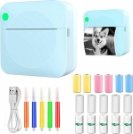 rayoner 16 Rolls Mini Thermal Printer for iOS and Android Phone Rechargeable Bluetooth Printer