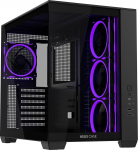 ASUS A32 Plus Must ATX-PC korpus (eelpaigaldatud ARGB ventilaatorid, panoraamdisain, klaasist esipaneel, &uuml;hildub 360mm radiaatorite ja 420mm graafikakaartidega, esipaneel USB Type-C must)