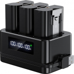3 Batterien und digitale Ladestation f&uuml;r Video-T&uuml;rklingel 2/3/4, Video-T&uuml;rklingel 3 Plus, Stick Up Cam Akku (2/3Gen) und Spotlight Cam/Plus/Pro Akku (2025 neu)
