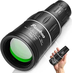 Pankoo 16 x 52 monokulaarne teleskoop t&auml;iskasvanutele ja lastele - 2024 Power Prism Compact HD kingituseks, &otilde;ues tegevuseks, linnuvaatluseks, matkamiseks, kontserdiks