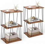 KJGKK K&otilde;rvallaud 2 tk, K&otilde;rge k&uuml;ljelaud, v&auml;ike aktsentlaud, &ouml;&ouml;kapp elutuppa, magamistuppa, rustikaalne pruun ja must